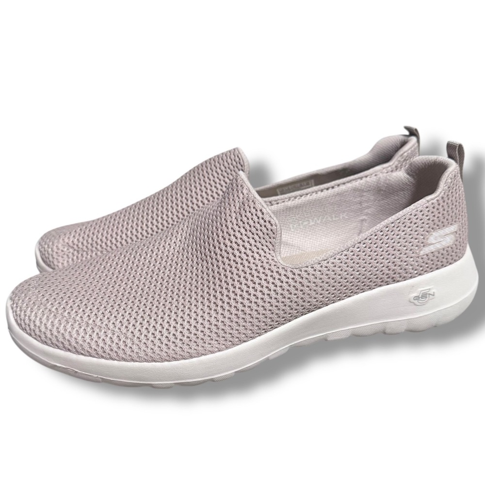 Skechers Mens GOwalk Max Textile Upper Slip On Walking Shoes Sz 12 Taupe